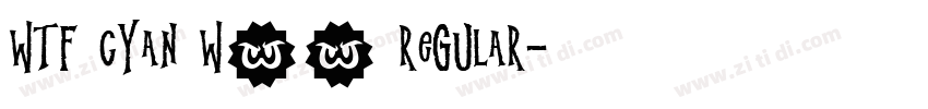 WTF Cyan W01 Regular字体转换